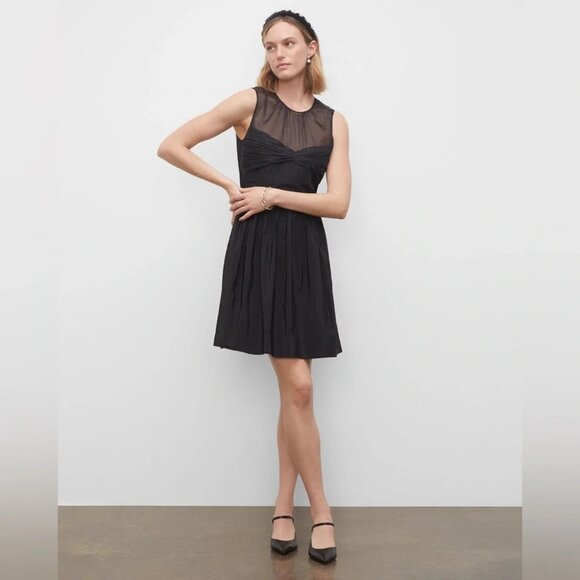 New Club Monaco Fit & Flare Little Black Dress Size 10 - Picture 1 of 10